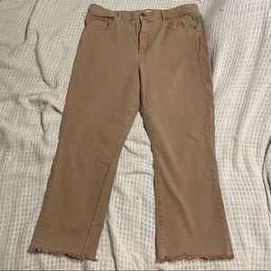 Size 16/33 Women’s tan Loft Pants